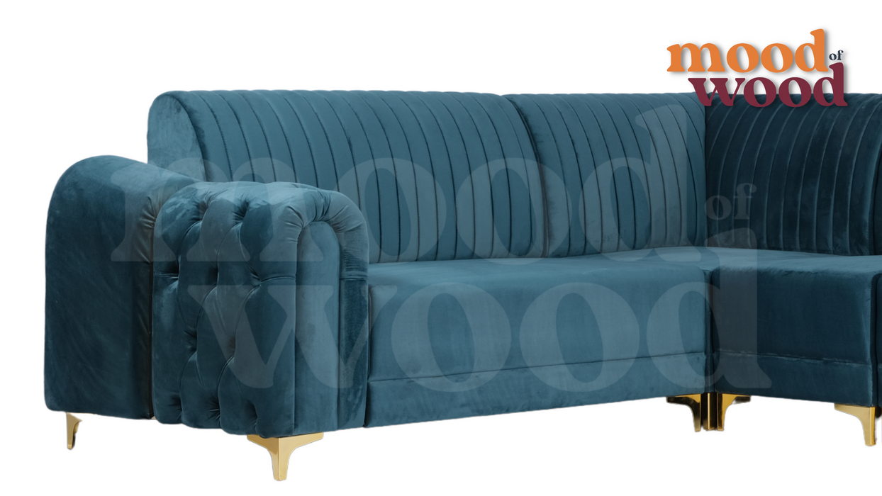 Classic Chesterfield L Shaped Sofa By Mood Of Wood spp 1.43