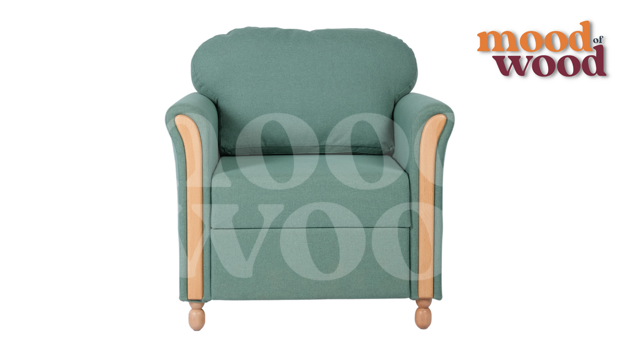 Super Soft Green Sofa Set By Mood Of Wood