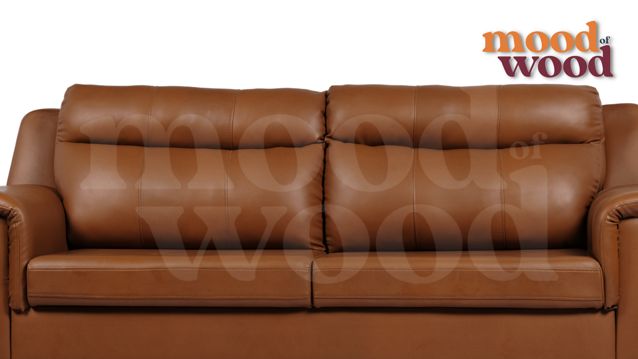 Miami American Leatherette 3 Seater Sofa By Mood Of Wood