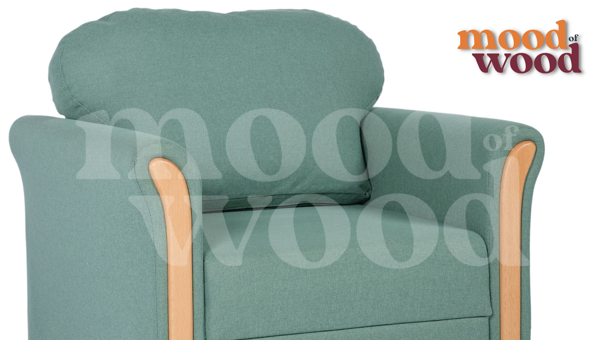 Super Soft Green Sofa Set By Mood Of Wood