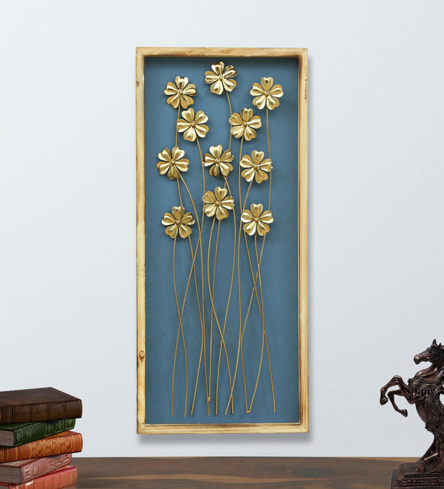 This metal wall decor uses a beautiful natural motif and gives it a clean modern twist. It's handcrafted using wrought iron to create an engaging look ideal for lending a unique look to any wall.which complements a nature inspired decor. It is an excellent enhancement for a modern home decoration.