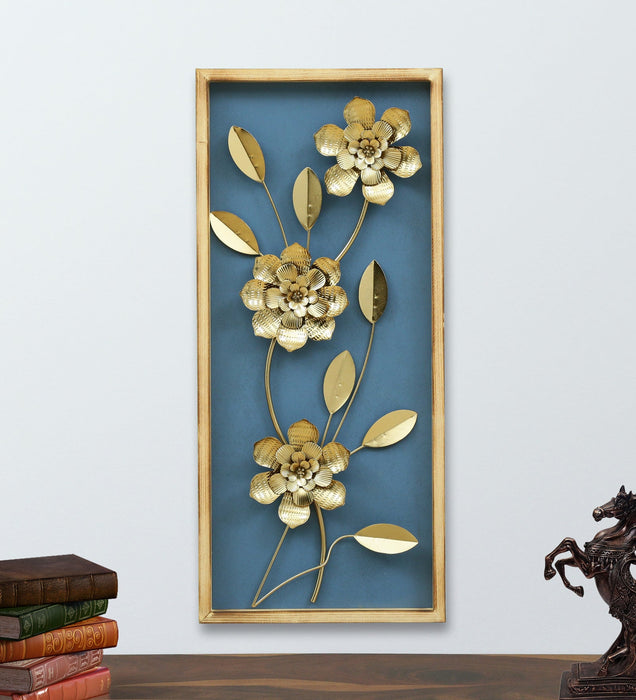 This metal wall decor uses a beautiful natural motif and gives it a clean modern twist. It's handcrafted using wrought iron to create an engaging look ideal for lending a unique look to any wall.which complements a nature inspired decor. It is an excellent enhancement for a modern home decoration.