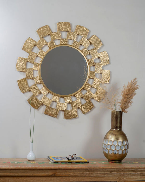 Nothing ties a room together better than a great mirror, and the one you choose to place in your home should reflect your personality and style. The modern metal mirror. Crafted of metal, Its impressive size and glamorous shine will create a stunning focal point on any wall.