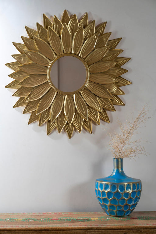 Nothing ties a room together better than a great mirror, and the one you choose to place in your home should reflect your personality and style. The modern metal mirror. Crafted of metal, Its impressive size and glamorous shine will create a stunning focal point on any wall.