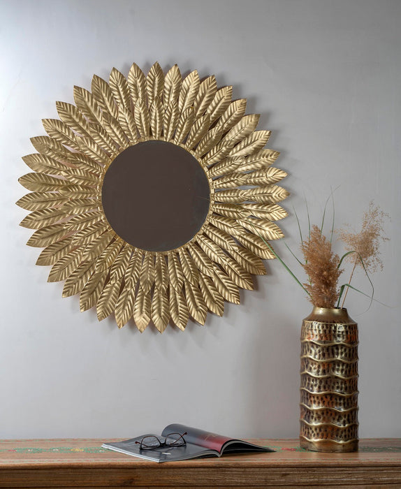 Nothing ties a room together better than a great mirror, and the one you choose to place in your home should reflect your personality and style. The modern metal mirror. Crafted of metal, Its impressive size and glamorous shine will create a stunning focal point on any wall.