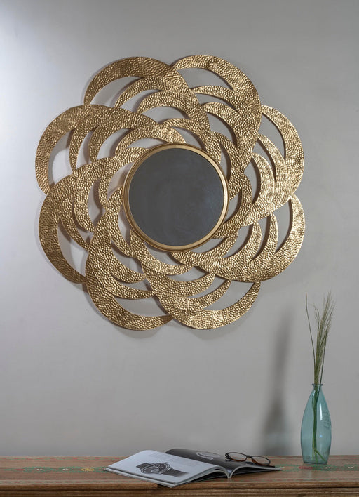 Nothing ties a room together better than a great mirror, and the one you choose to place in your home should reflect your personality and style. The modern metal mirror. Crafted of metal, Its impressive size and glamorous shine will create a stunning focal point on any wall.