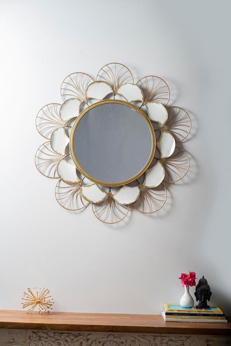 Nothing ties a room together better than a great mirror, and the one you choose to place in your home should reflect your personality and style. The modern metal mirror. Crafted of metal, Its impressive size and glamorous shine will create a stunning focal point on any wall.