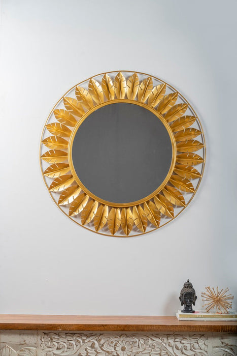 Nothing ties a room together better than a great mirror, and the one you choose to place in your home should reflect your personality and style. The modern metal mirror. Crafted of metal, Its impressive size and glamorous shine will create a stunning focal point on any wall.