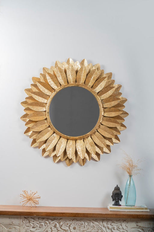 Nothing ties a room together better than a great mirror, and the one you choose to place in your home should reflect your personality and style. The modern metal mirror. Crafted of metal, Its impressive size and glamorous shine will create a stunning focal point on any wall.