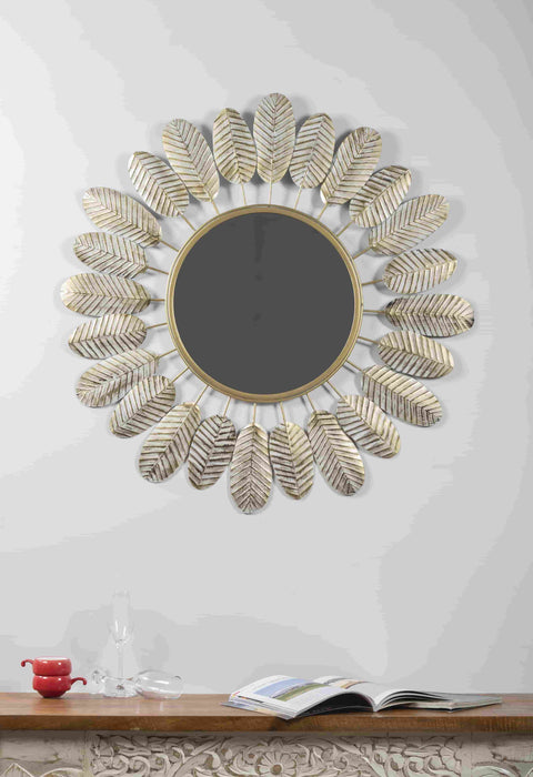 Nothing ties a room together better than a great mirror, and the one you choose to place in your home should reflect your personality and style. The modern metal mirror. Crafted of metal, Its impressive size and glamorous shine will create a stunning focal point on any wall.